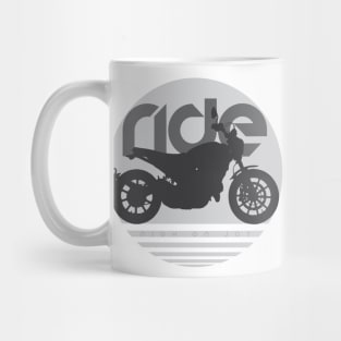 Ride scrambler icon sun Mug